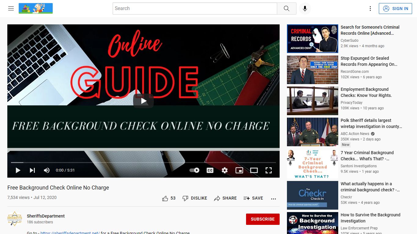 Free Background Check Online No Charge - YouTube